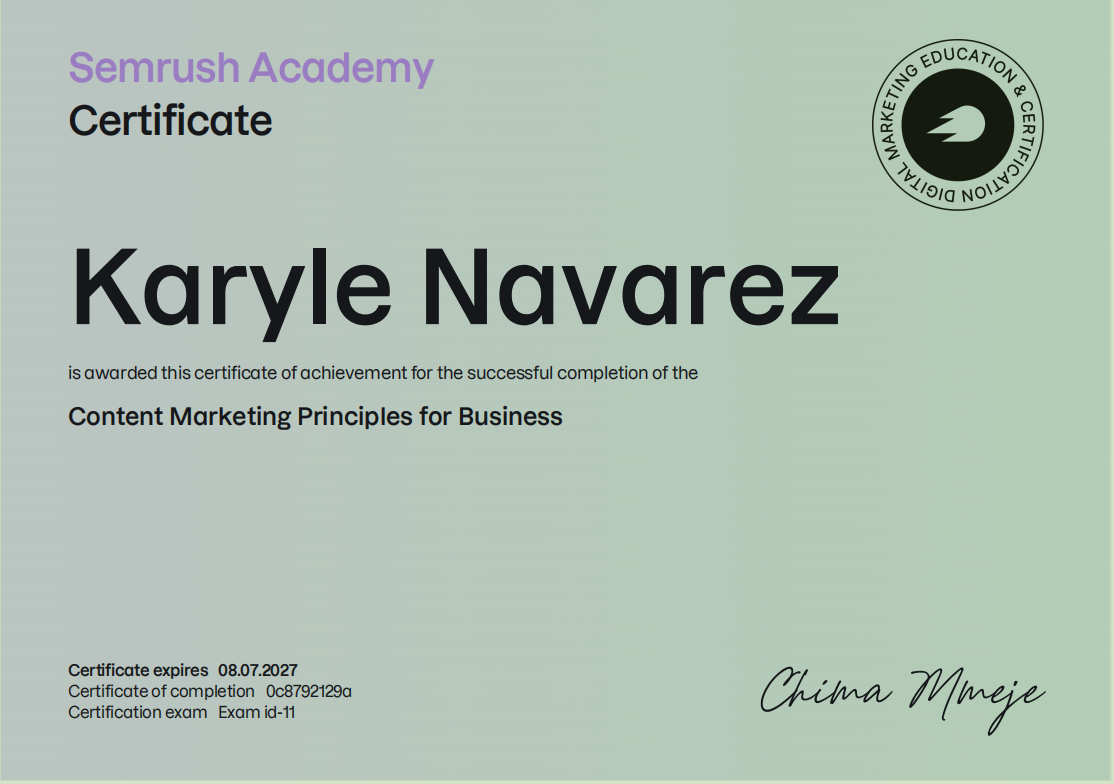 Content Marketing Principles